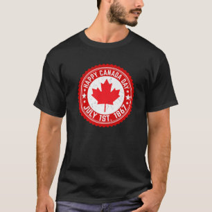 Camiseta Funny Happy Canada Day Julio 1867 Maple Leaf Canad
