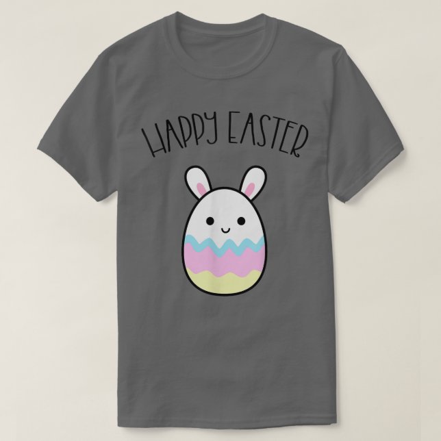 Camiseta Funny Happy Easter Bunny Eged Shaped Kawaii Otaku  (Diseño del anverso)