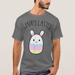 Camiseta Funny Happy Easter Bunny Eged Shaped Kawaii Otaku 
