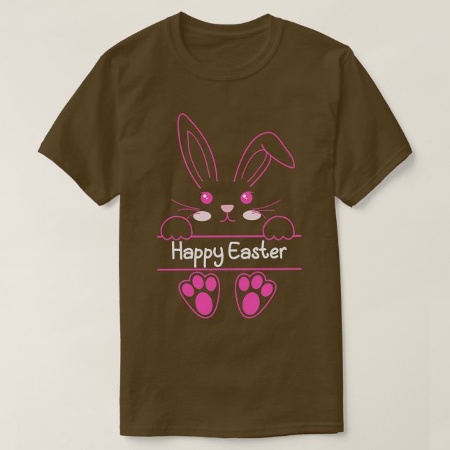 Camiseta Funny Happy Easter Day Conejo Conejo Face Easter D (Diseño del anverso)