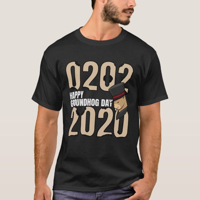 Camiseta Funny Happy Groundhog Day February 2nd 2020 Holida (Anverso)