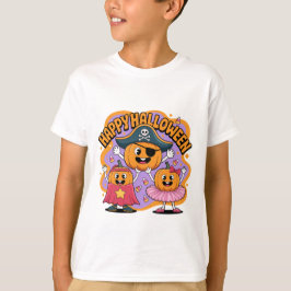 Camiseta Funny Happy Halloween Pumpkin Kids T-Shirt 