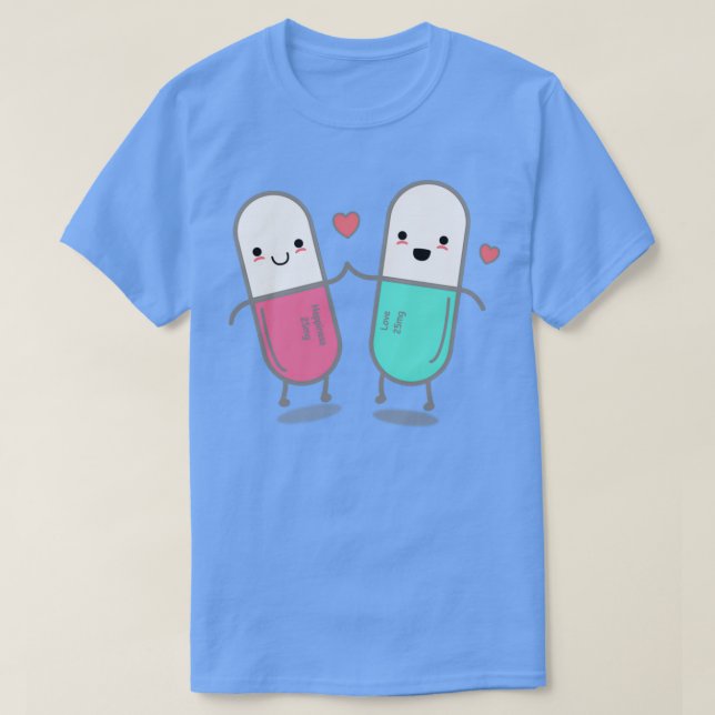 Camiseta Funny Happy Pills (Diseño del anverso)
