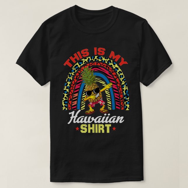 Camiseta Funny Hawai Dabbing Pineapple Guay Esto Es Mi H (Diseño del anverso)