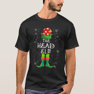 Camiseta Funny Head Elf Group Navidades familiares coincide