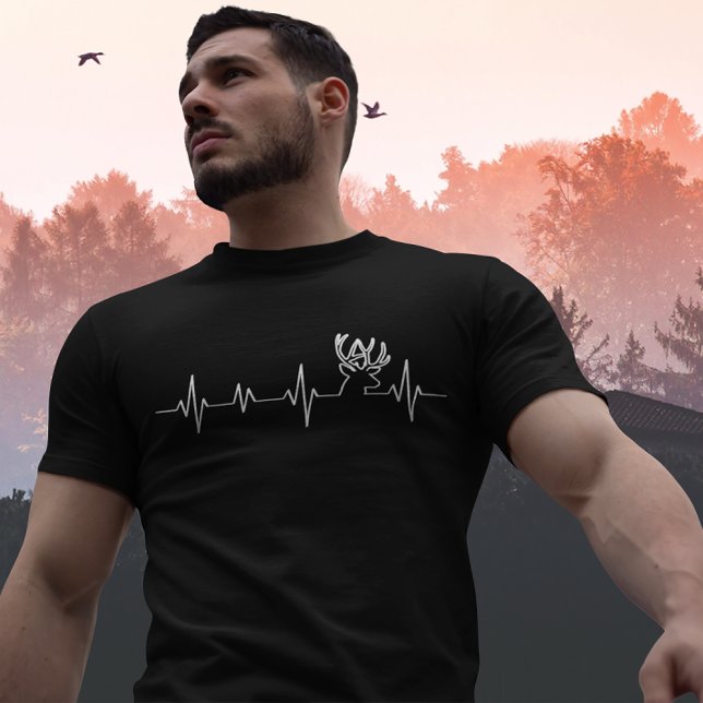 Camiseta Funny Heatbeat Deer Hunter (Subido por el creador)