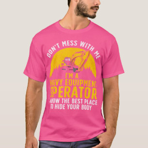 Camiseta Funny Heavy Equipment Operator Art Para Hombres He