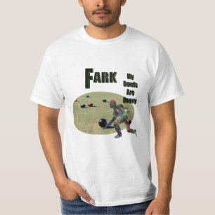 Camiseta Funny Heavy Lawn Bown Design,