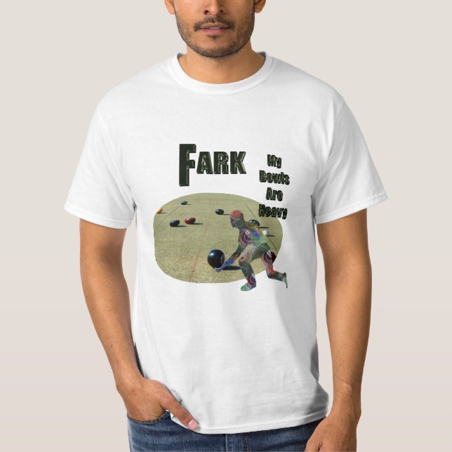 Camiseta Funny Heavy Lawn Bown Design, (Anverso)
