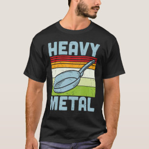 Camiseta Funny Heavy Metalizado Frying Pan Rock Rocker