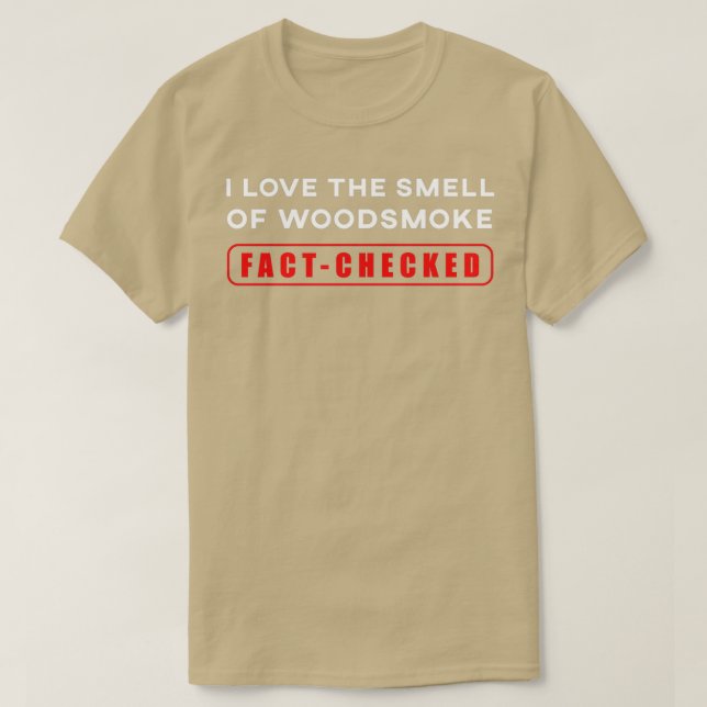 Camiseta Funny hecho comprobado me encanta el olor de la ma (Diseño del anverso)