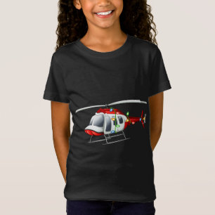Camiseta Funny Helicopter Lover Xmas Santa Hat Helicopter C