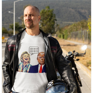 Camiseta Funny Hillary dice que encerrar a Trump