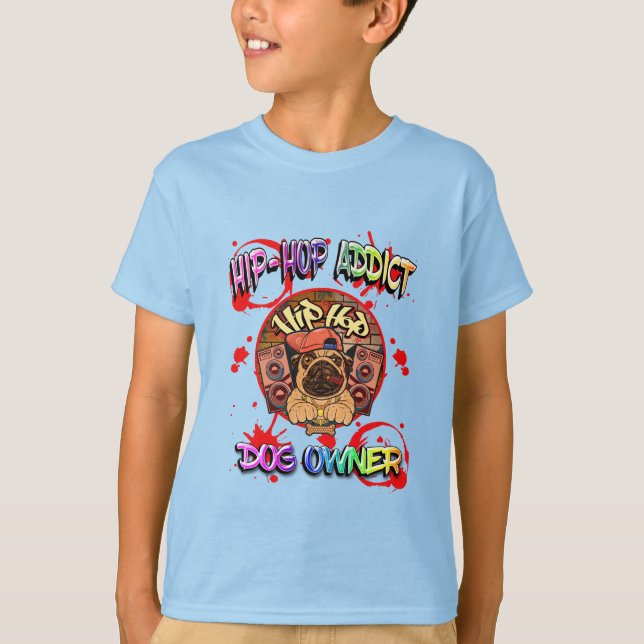CAMISETA FUNNY HIP-HOP DOG (Anverso)