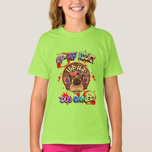 CAMISETA FUNNY HIP-HOP DOG (Anverso)