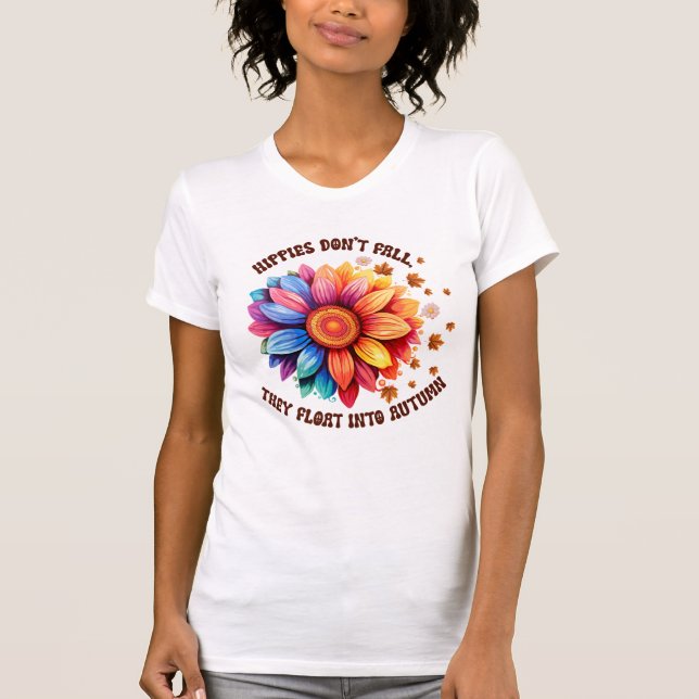 Camiseta Funny Hippies Cita El Otoño Del Girasol (Anverso)