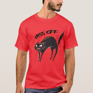 Camiseta Funny Hiss Off, Funny Cat
