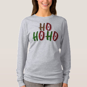 Camiseta Funny Ho Ho Ho Ho Ho Buffalo Navidades a la moda