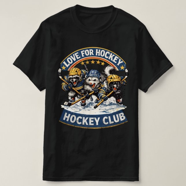 Camiseta Funny Hockey Animals Club - Classic Hockey Love -  (Diseño del anverso)