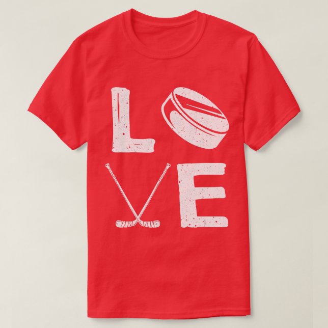 Camiseta Funny Hockey Design For Kids Men Women Ice Hockey  (Diseño del anverso)