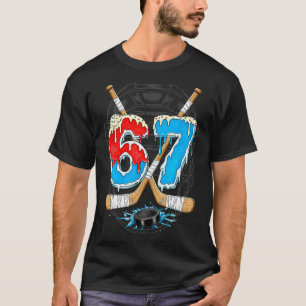 Camiseta Funny Hockey Ice 67 Helado Derretido Gen Alpha Me
