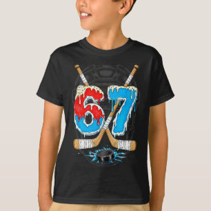 Camiseta Funny Hockey Ice 67 Helado Derretido Gen Alpha Me