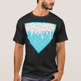 Camiseta Funny Home Plate Drip - Helado Cream Softball Base