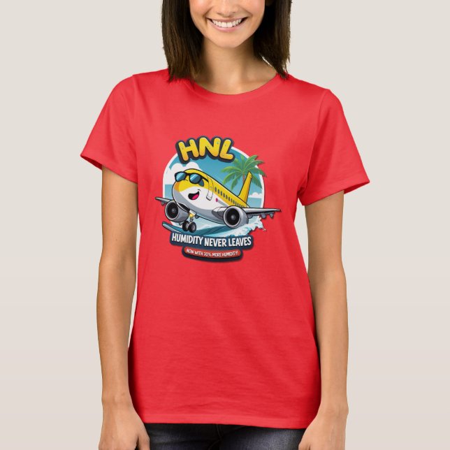 Camiseta Funny Honolulu HNL Airport Code T-Shirt (Anverso)