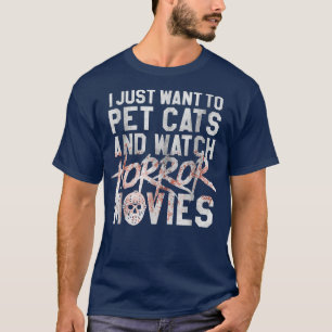 Camiseta Funny Horror Movie Fan Halloween Cat Lover Gift 2