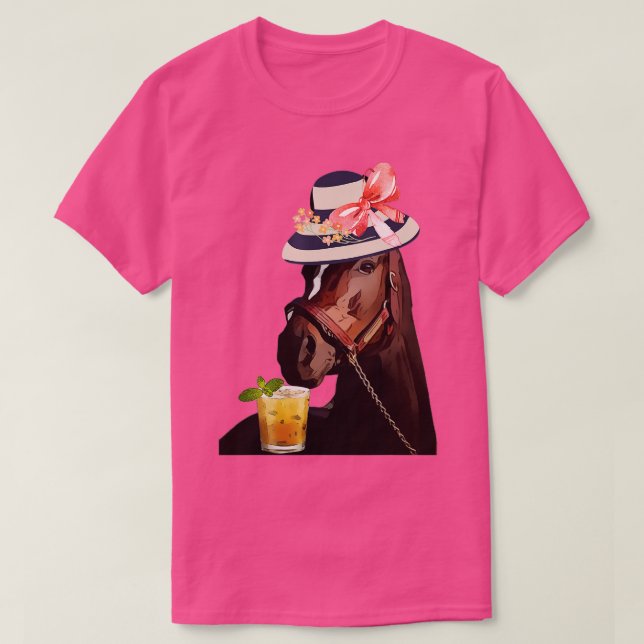 Camiseta Funny Horse Derby Party tshirt (Diseño del anverso)