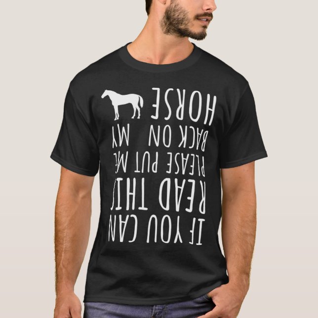 Camiseta Funny Horse Riding Saying Girl Rider Please Back O (Anverso)