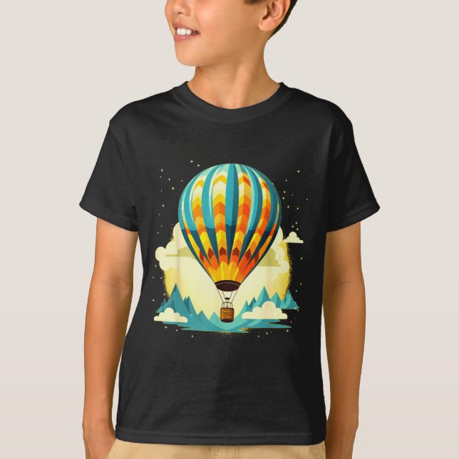 Camiseta Funny Hot Air Balloon For New Adventures Lovers  (Anverso)