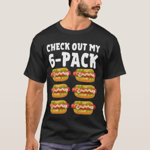 Camiseta Funny Hot Dog Design Para Hombres Mujeres Sausage 