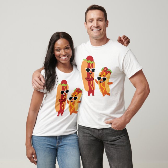 Camiseta Funny Hot Dog Fast Food Lover (Unisexo)