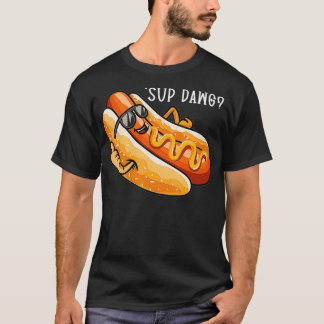 Camiseta Funny Hot Dog Saying Sup Dawg Hotdog Lover
