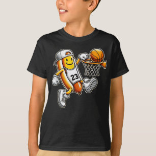 Camiseta Funny Hotdog Basketball Dunk Sports Court Athletic