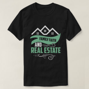 Camiseta Funny House Broker Family Faith Real Estate Agent
