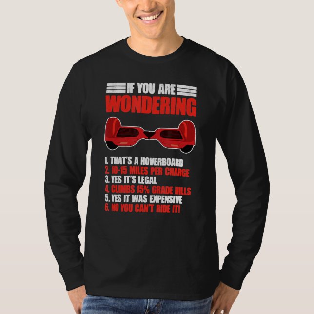 Camiseta Funny Hoverboard Electric Scooter Hoverboard (Anverso)