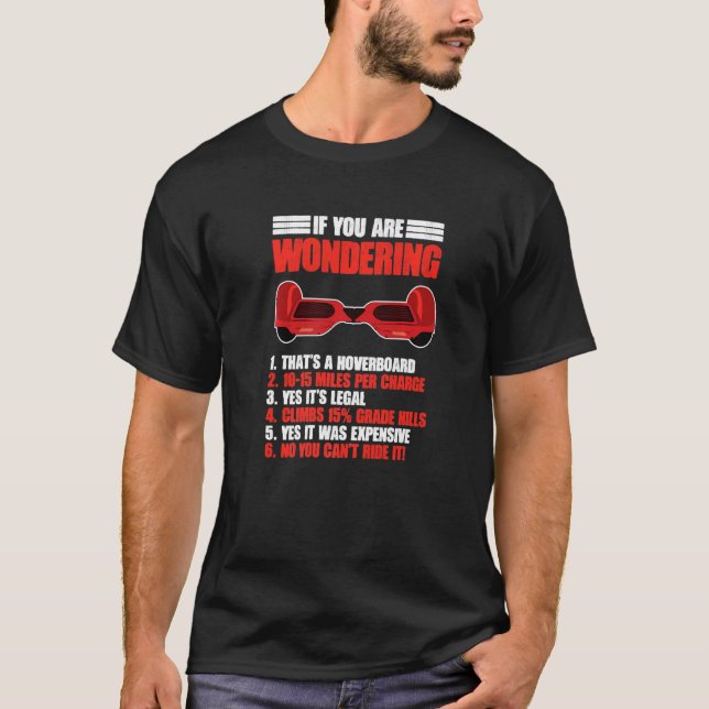 Camiseta Funny Hoverboard Electric Scooter Hoverboard (Anverso)