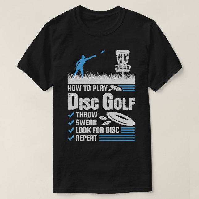 Camiseta Funny How To Play Disc Golf Pullover  (Diseño del anverso)
