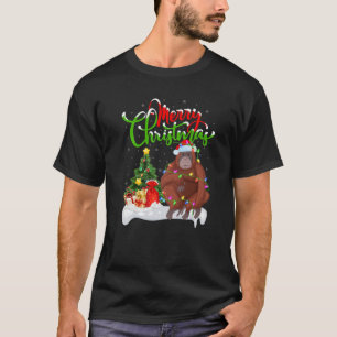 Camiseta Funny Howler Animal Lover Xmas Lighting Howler Chr