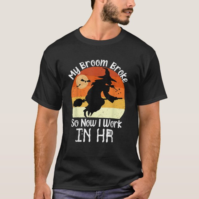 Camiseta Funny HR Witch Human Resources Halloween Costume (Anverso)
