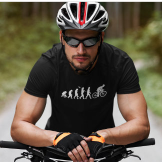 Camiseta Funny Human Cycling Evolution Athlete Bike Cyclist