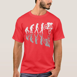 Camiseta Funny Human Evolution Downhill Mountain Bike MTB B