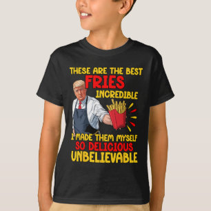 Camiseta Funny Humor de comida rápida de Trump frita elecci