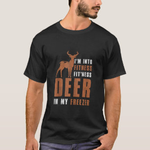Camiseta Funny Hunter Dad Estoy en Fitness Deer Freezer men