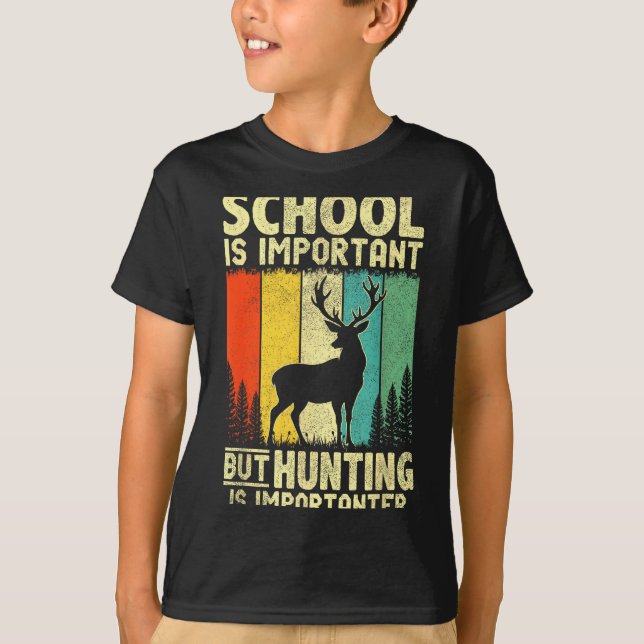 Camiseta Funny Hunting Tee For Boys Men Deer Hunting Hunter (Anverso)
