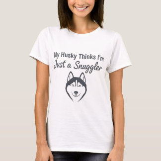 Camiseta Funny Husky Dog Snuggler T-Shirt