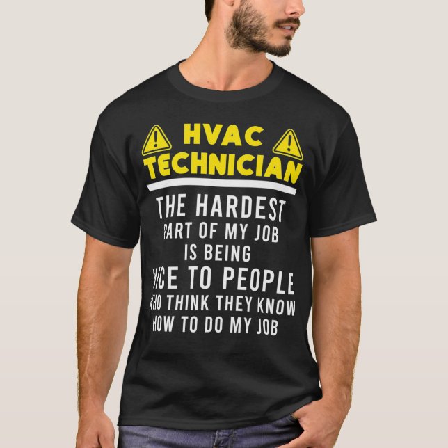 Camiseta Funny HVAC Tech Premium _55 de técnico de HVAC (Anverso)