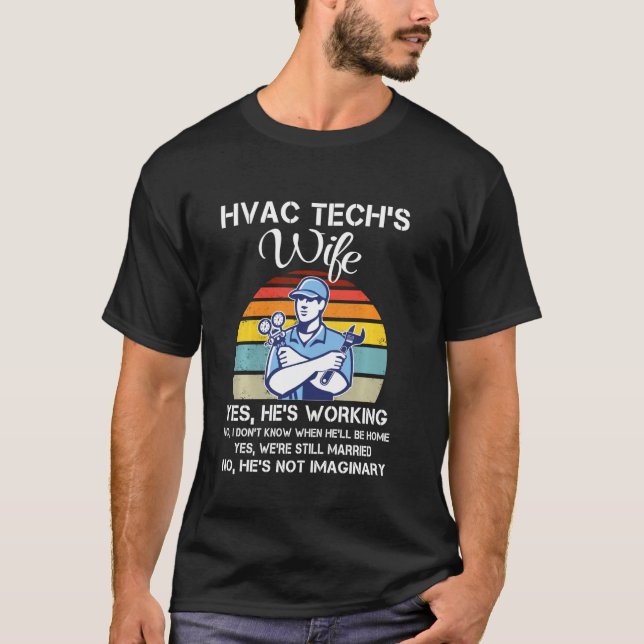 Camiseta Funny Hvac Technician Para Mujeres Guay Hvac Tech  (Anverso)
